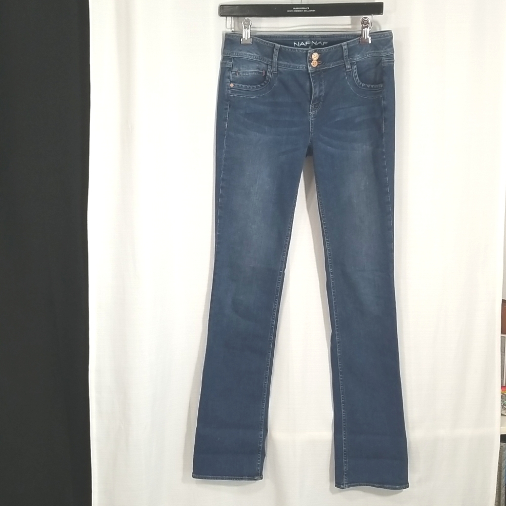 Naf Naf Boot Cut Medium Rise Blue Jean . 8